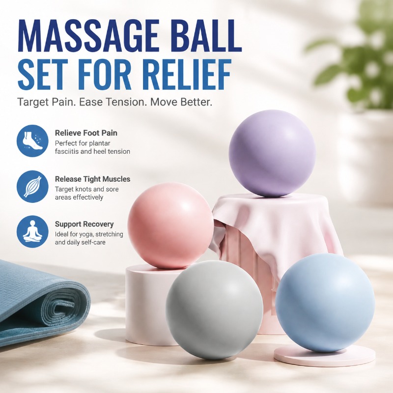 Pilates Yoga Reformer - Siliconen Fitness Fascia Ball Solid Massage
