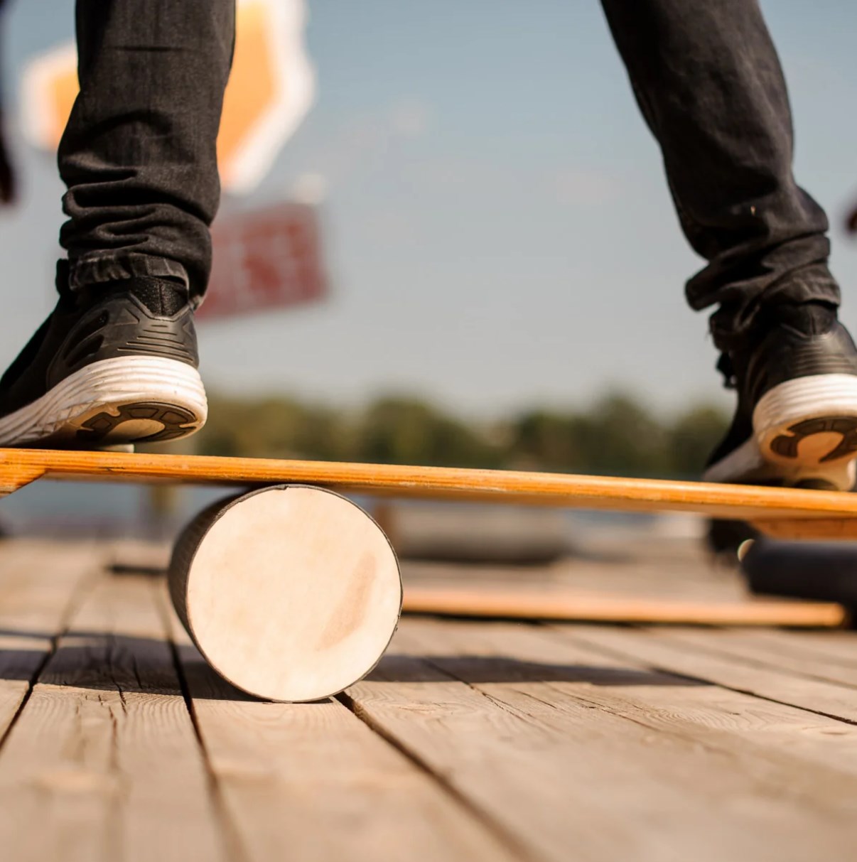 Balance Board Wobble - Zeker houten schommel voor kinderen Yoga