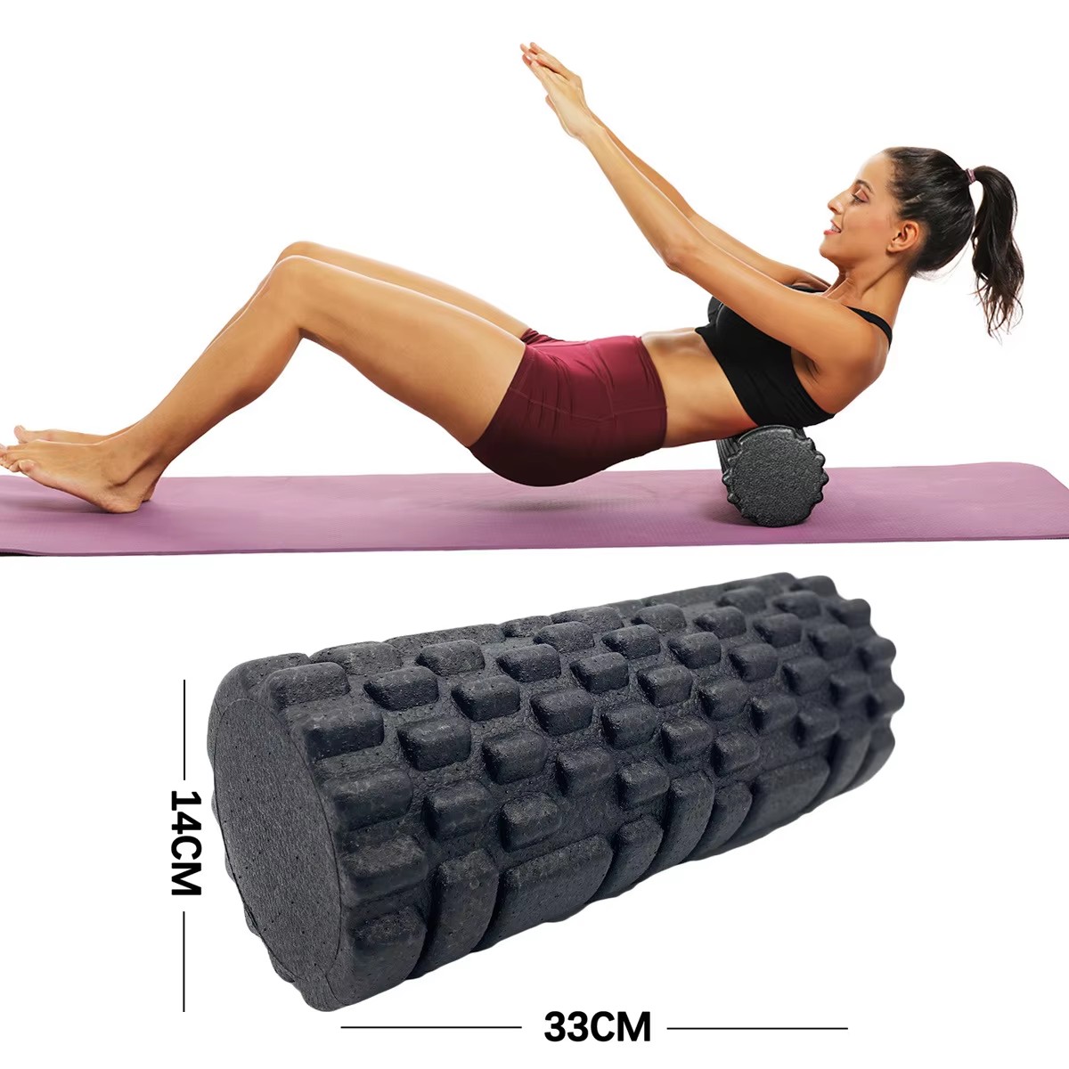 Pilates Yoga Wheel - 30/33 cm Fitness Foam Roller Yoga