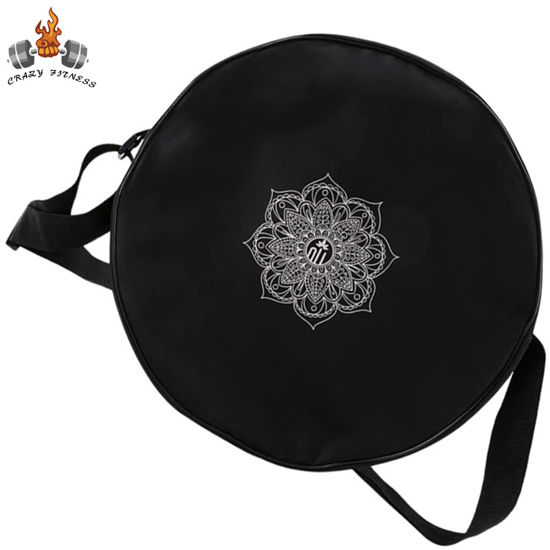Pilates Yoga Wheel - Yoga wieltas Nylon zwarte Mandala bloem