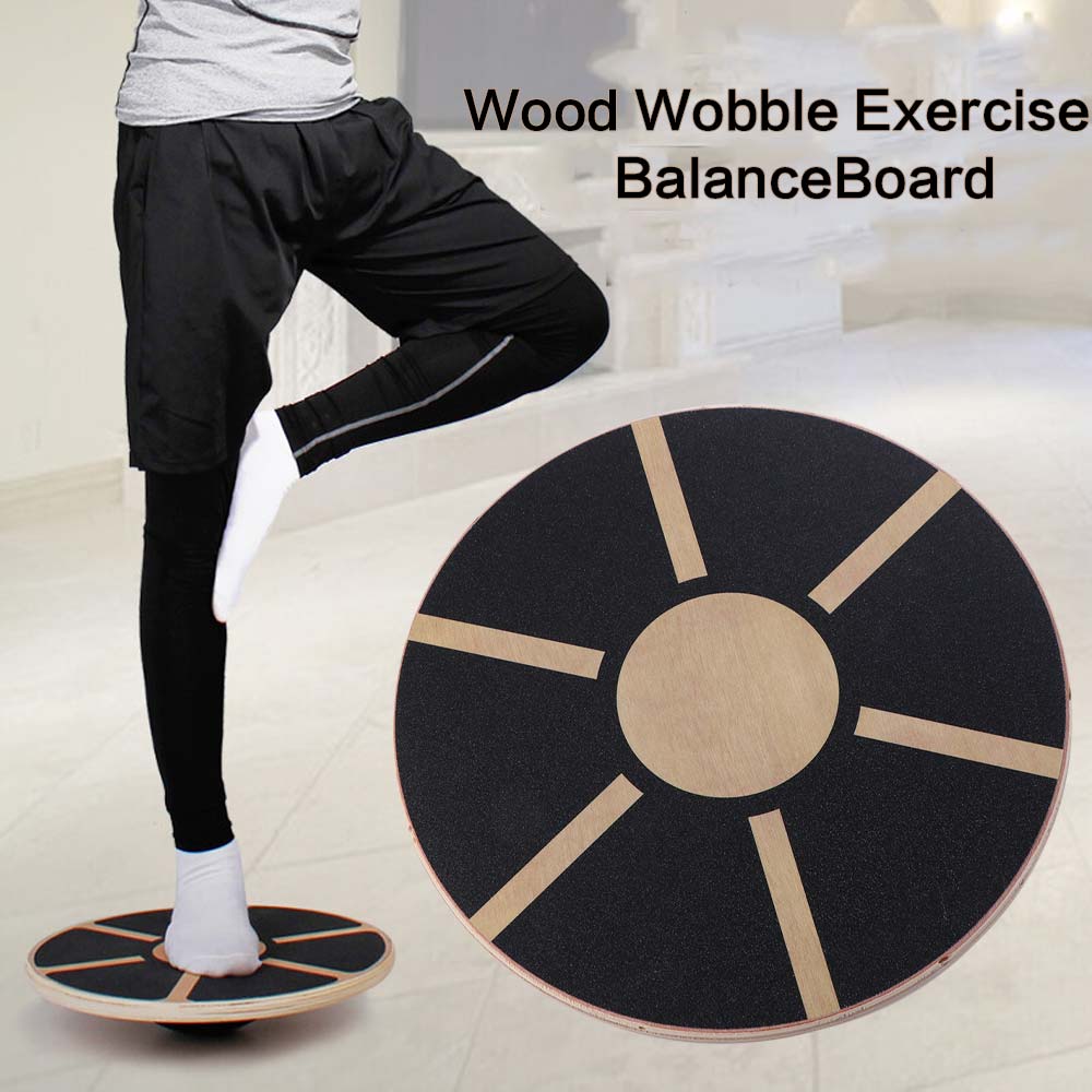 Balance Board Wobble - Houten ronde balans trainingsplank, anti-slip core