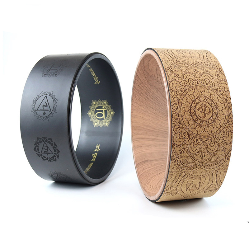 Pilates Yoga Wheel - Houten Yoga Cirkels Zachte Hout Gemaakt
