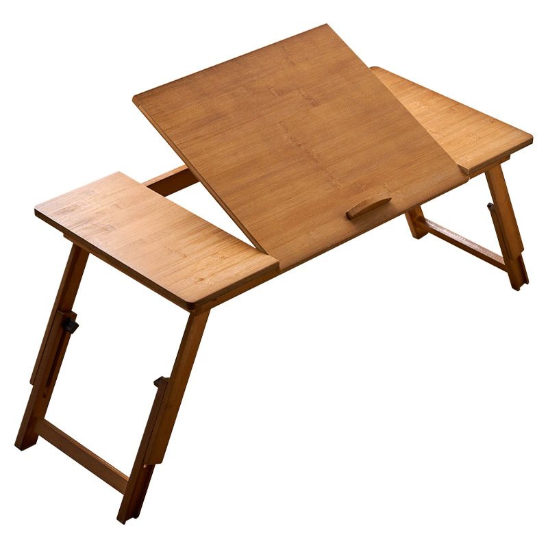 Inversion Table Fold - Opvouwbare laptoptafel Bamboe Verstelbaar Minimalisme Computerbedtafel