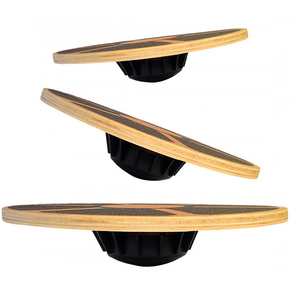 Balance Board Wobble - Antislip houten wobble board 40cm -