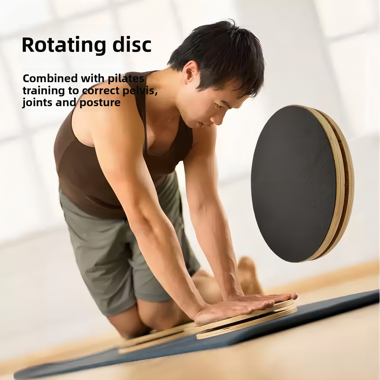 Massief houten Pilates draaisc - Pilates Yoga Wheel recensie en prijs