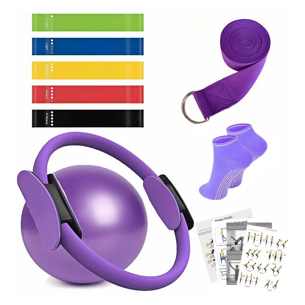 9 stks/set Yoga Fitness Kit me - Pilates Yoga Resistance Ring recensie en prijs