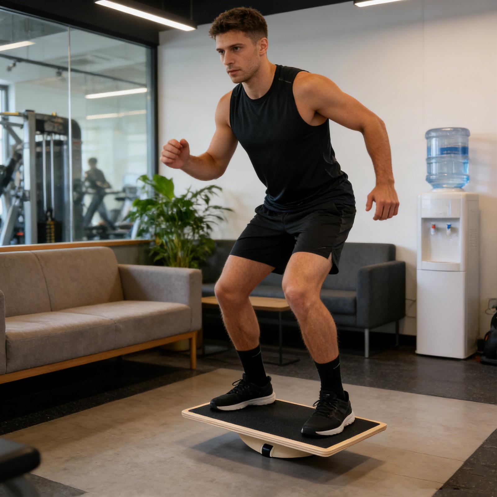 Houten wiebelplank Houten anti - Balance Board Wobble recensie en prijs