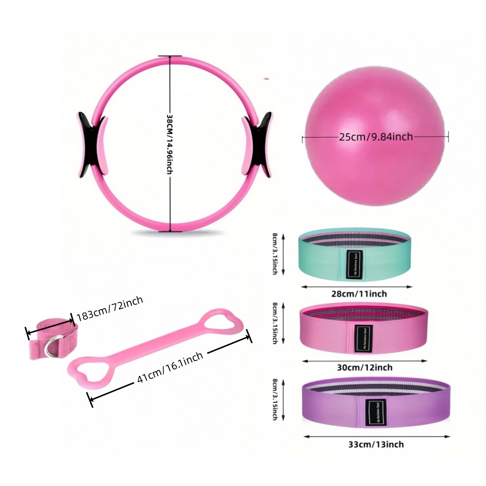 8-delige Pilates Ring Ring Set - Pilates Yoga Resistance Ring recensie en prijs
